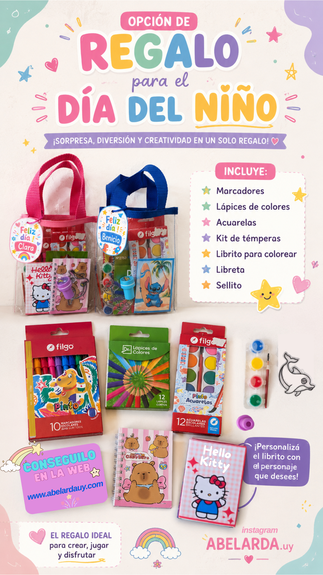 KIT CREATIVO  -DIA DEL NIÑO-