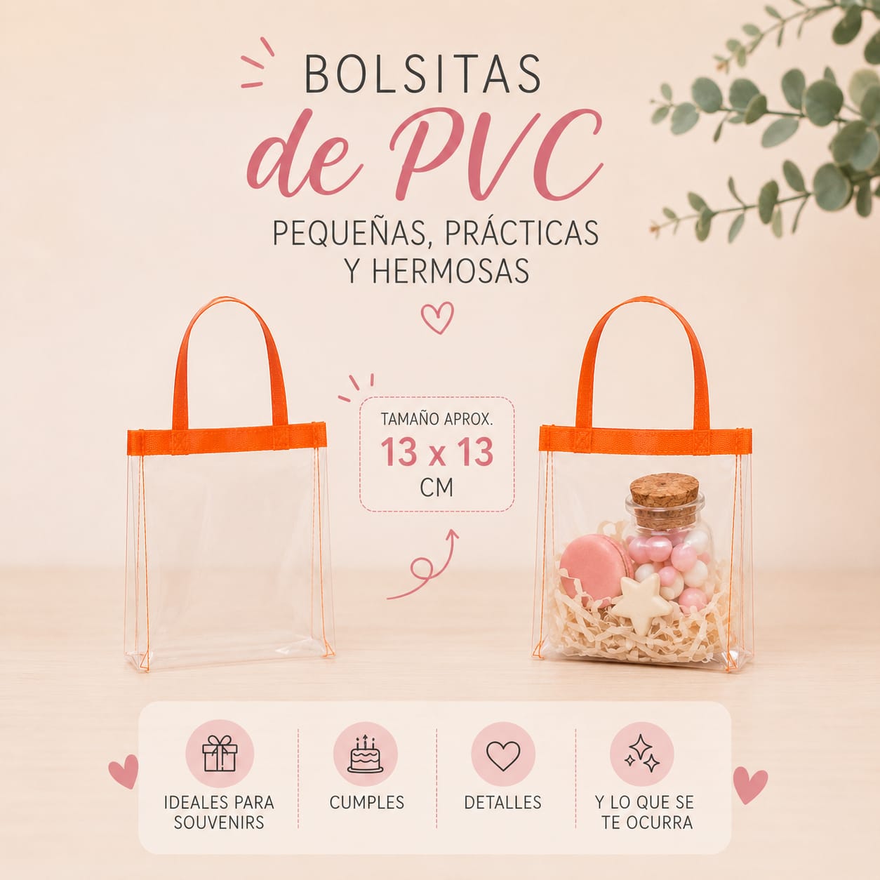 Bolsitas PVC x10 13x13