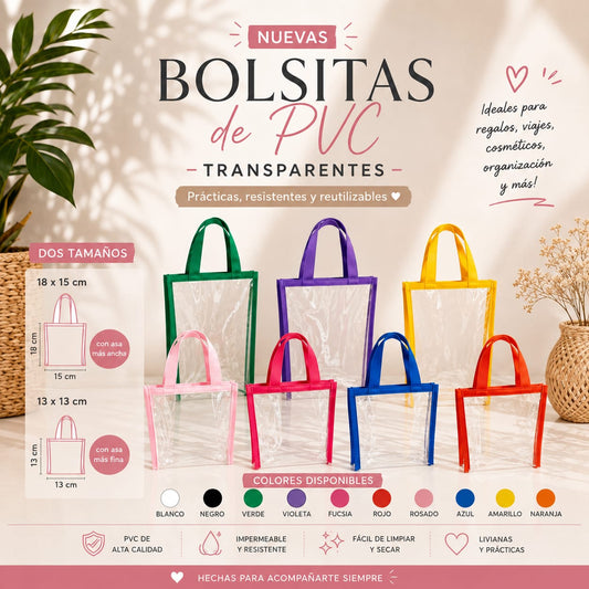 Bolsitas PVC x10 unidades 13x13